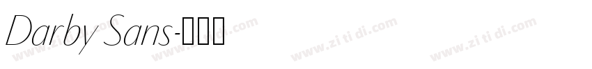 Darby Sans字体转换